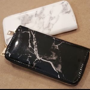 White Marble Wallet